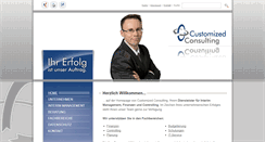 Desktop Screenshot of customized-consulting.com