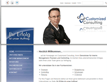 Tablet Screenshot of customized-consulting.com